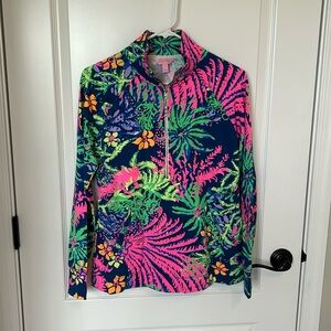 Lilly Pulitzer UPF 50+ Skipper Popover Indigo All A Glow S